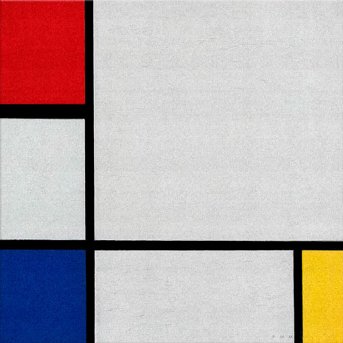 Composizione in rosso, blu e giallo - Mondrian