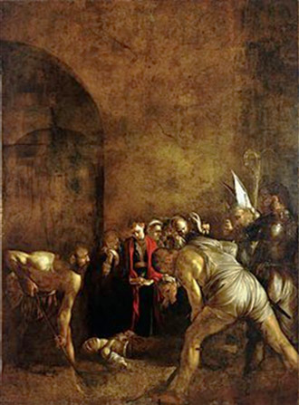 Caravaggio - Il seppellimento di Santa Lucia - Siracusa